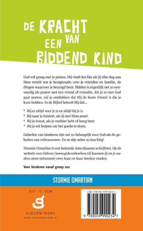 Productafbeelding: achterkant van De kracht van een biddend kind