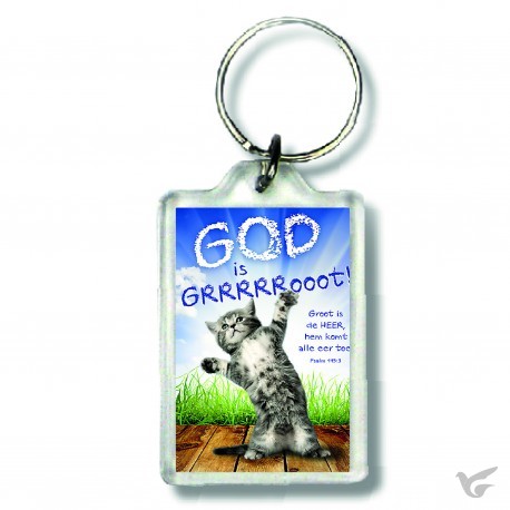 Productafbeelding: voorkant van Sleutelhanger God is groot
