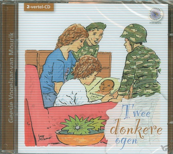 Productafbeelding: voorkant van Twee donkere ogen VERTEL CD