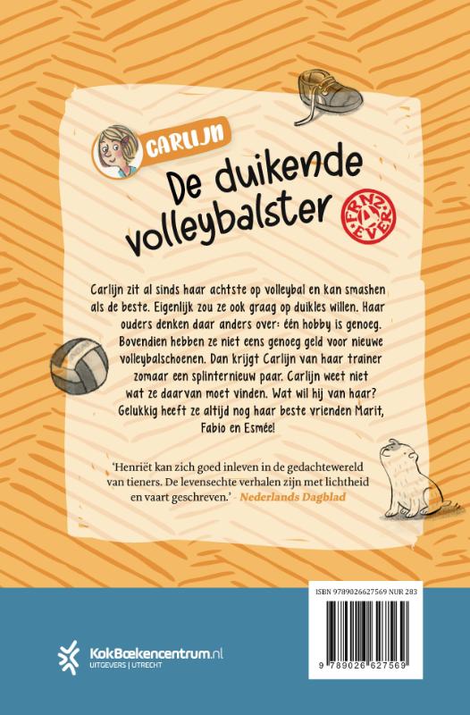 Productafbeelding: achterkant van De duikende volleybalster