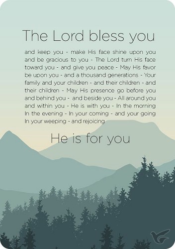 Productafbeelding: voorkant van Interieurbord the blessings