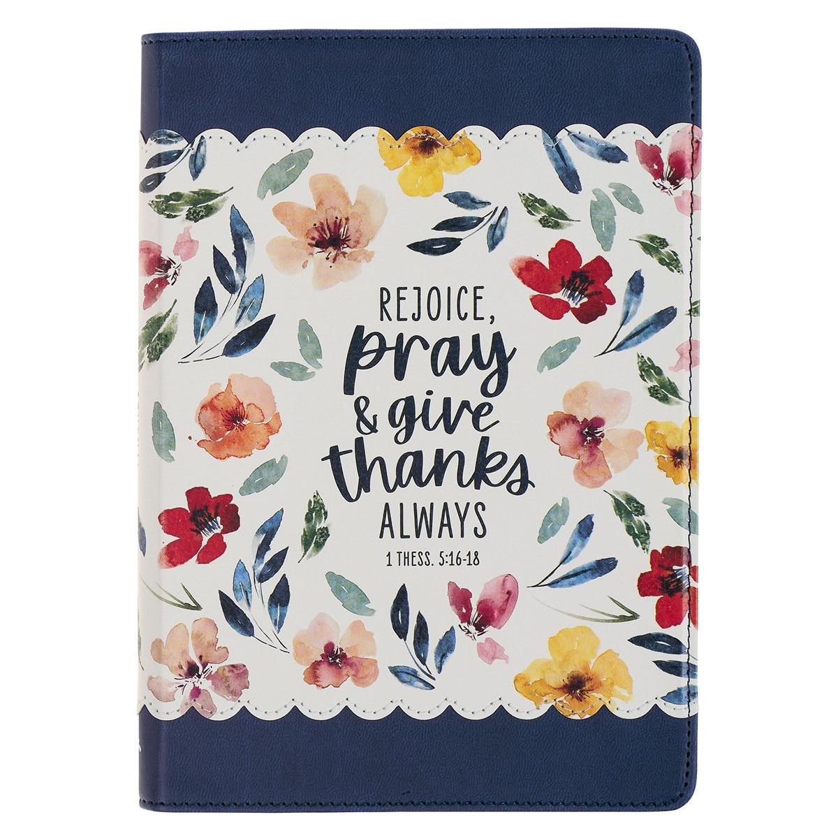 Productafbeelding: voorkant van Rejoice, Always 1 Thess. 5:16-18Journal Classic Floral