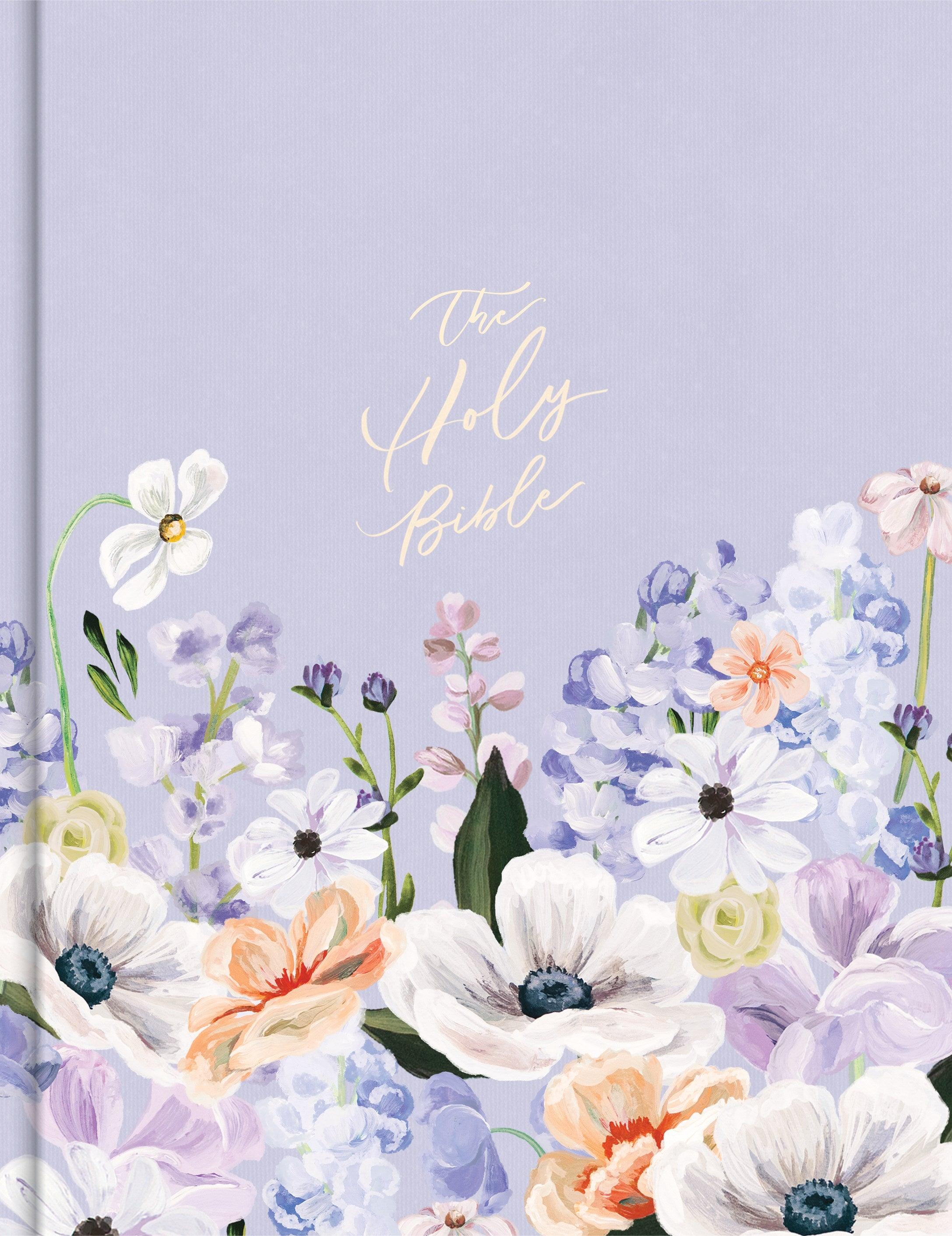 Productafbeelding: voorkant van KJV Notetaking Bible/Large Print (Hosanna Revival Edition)-Lavender/Peach Cloth-Over-Board