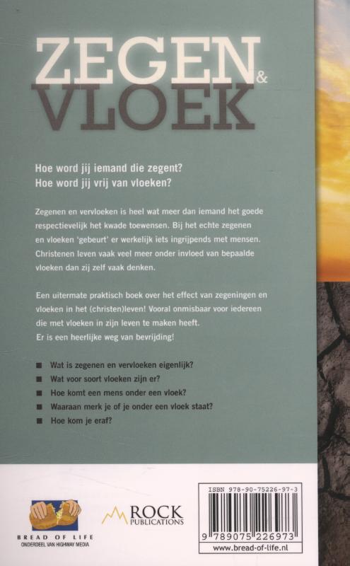 Productafbeelding: achterkant van Zegen en vloek