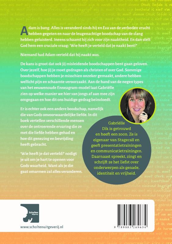 Productafbeelding: achterkant van Wie heeft je dat verteld?