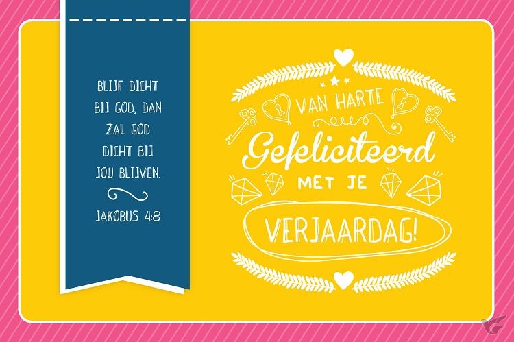 Productafbeelding: voorkant van Ansichtkaart gefeliciteerd tienermeisje