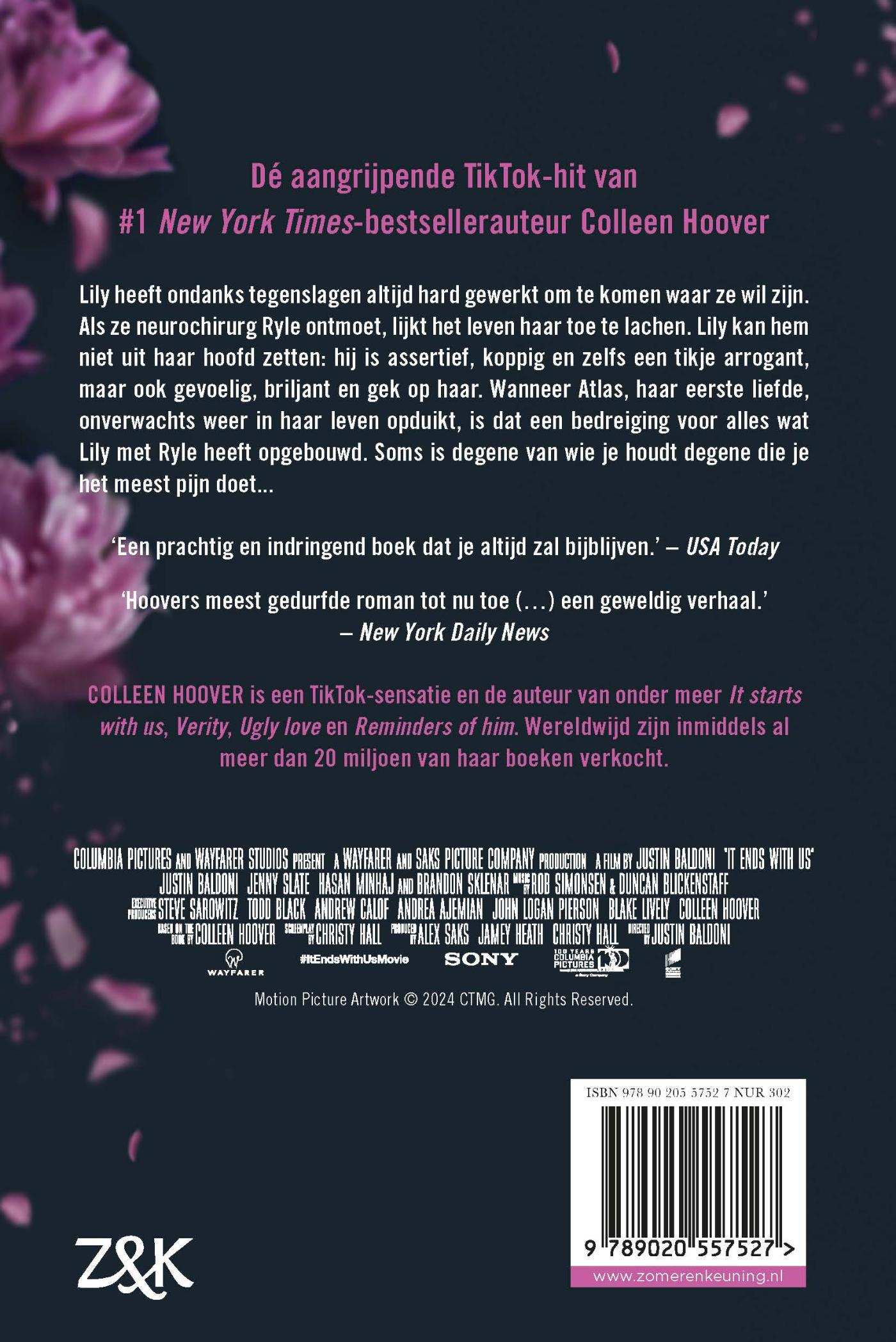 Productafbeelding: achterkant van It ends with us