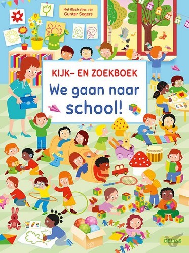 Productafbeelding: voorkant van We gaan naar school! Kijk- en zoekboek