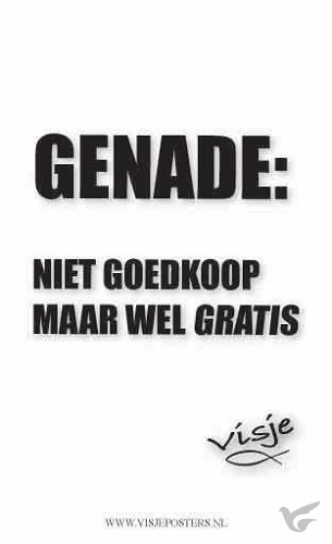 Productafbeelding: voorkant van Minikaart visje genade niet goedkoop