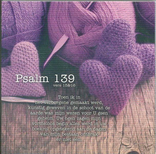 Productafbeelding: voorkant van Kaart psalm 139