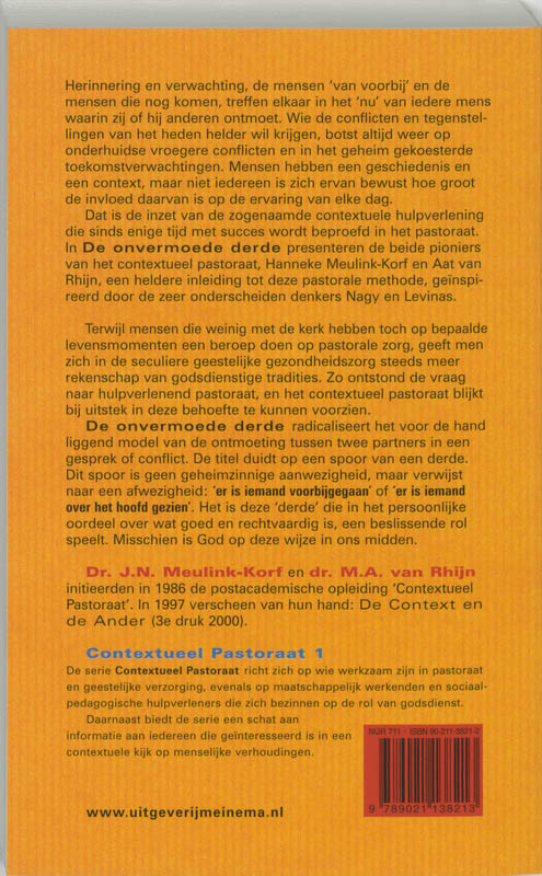 Productafbeelding: achterkant van De onvermoede derde