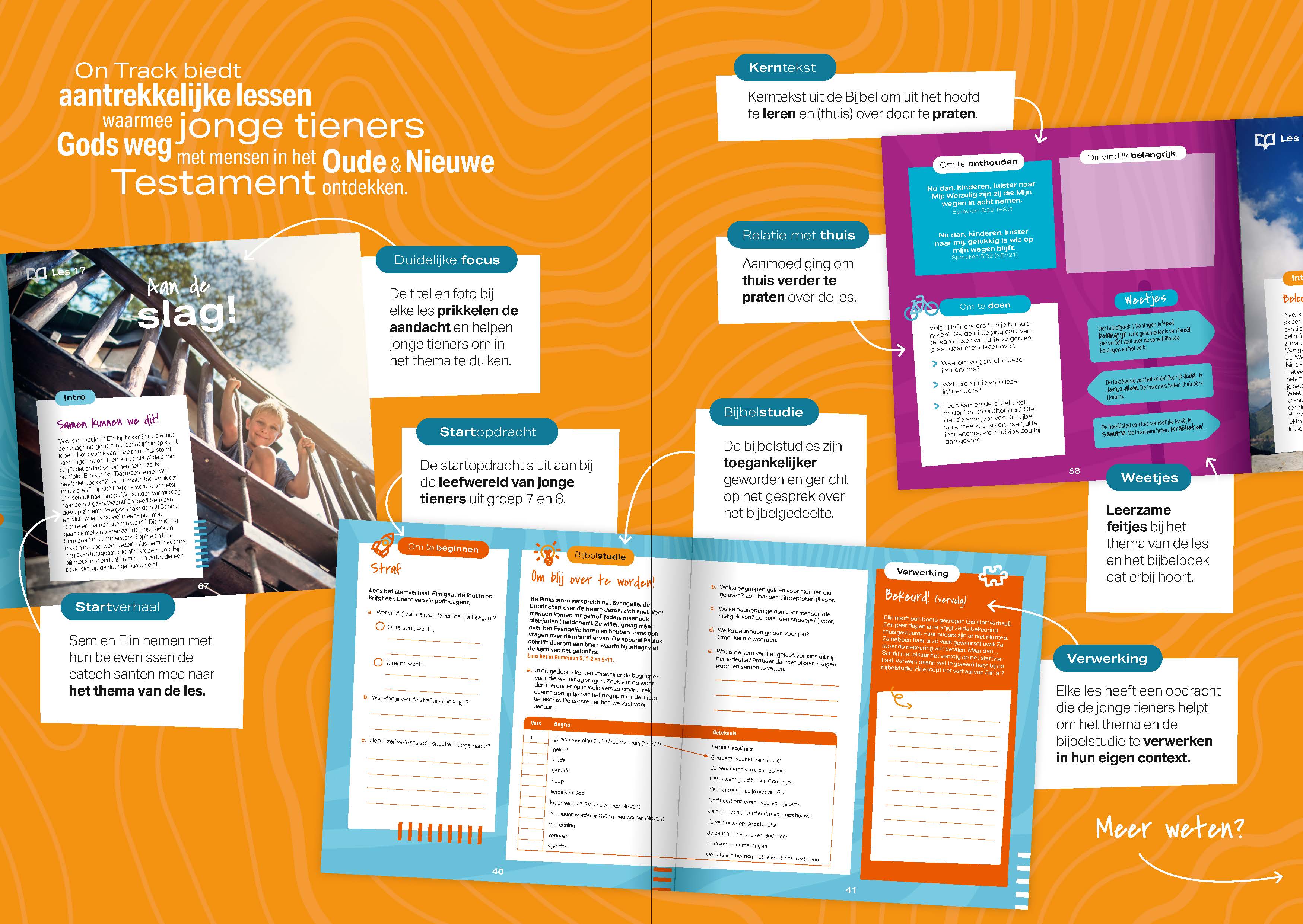 Productafbeelding: achterkant van On Track OT - Werkboek