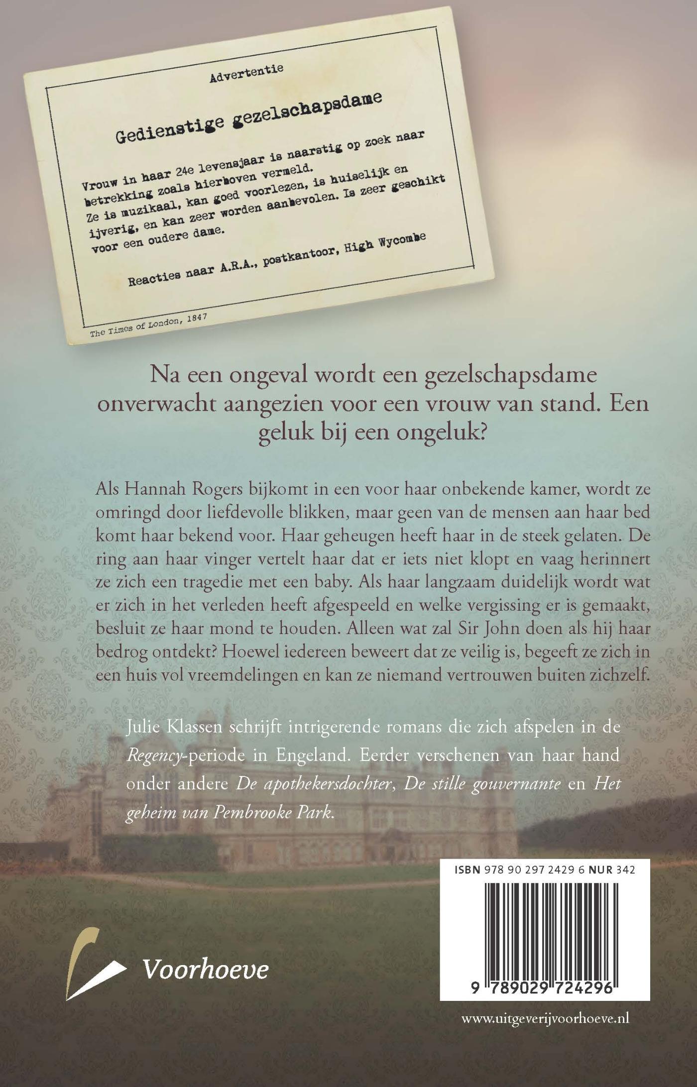 Productafbeelding: achterkant van Een dame onwaardig