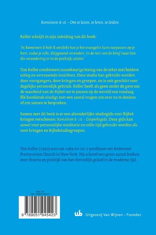 Productafbeelding: achterkant van Romeinen 8-16 - om te lezen, te leren, te leiden