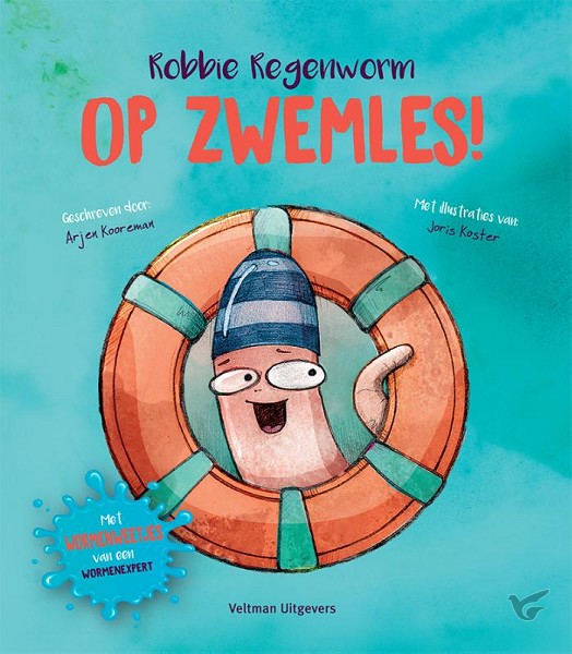 Productafbeelding: voorkant van Robbie Regenworm op zwemles!