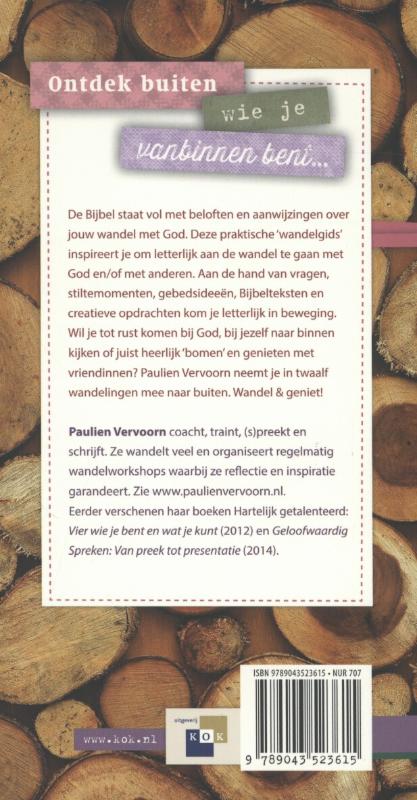 Productafbeelding: achterkant van Wandelen & genieten met God