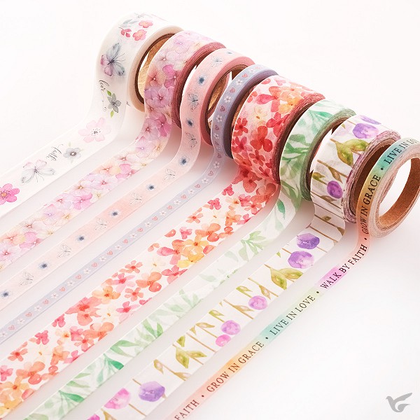 Productafbeelding: voorkant van Washi tape - Set of 8 rolls