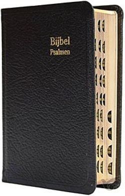 Productafbeelding: voorkant van Dameszakbijbel D34d dath leer gouds inde