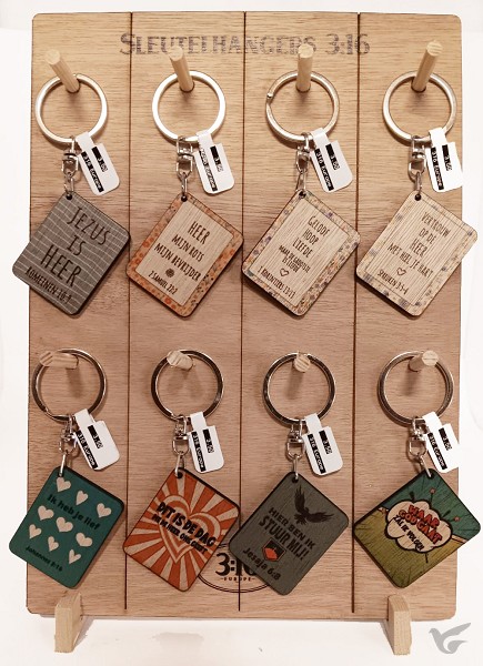 Productafbeelding: voorkant van Sleutelhanger 8x6 Display