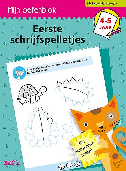 Productafbeelding: voorkant van Eerste schrijfspelletjes 4-5 jaar