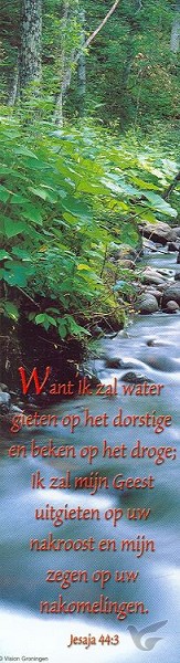 Productafbeelding: voorkant van Boekenlegger jesaja 44:3