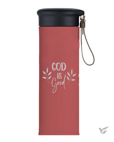 Productafbeelding: voorkant van Thermos Bottle God is Good - Maroon