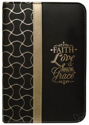 Productafbeelding: voorkant van Zippered Journal Faith Love