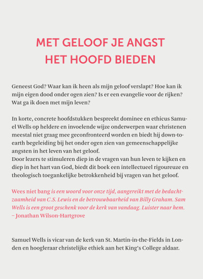 Productafbeelding: achterkant van Wees niet bang