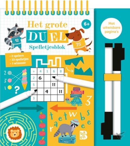 Productafbeelding: voorkant van Grote duel spelletjesblok 6+