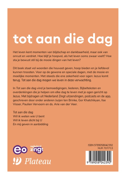 Productafbeelding: achterkant van Tot aan die dag