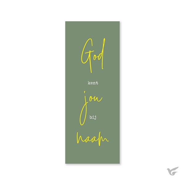 Productafbeelding: voorkant van Boekenlegger God kent jou bij naam