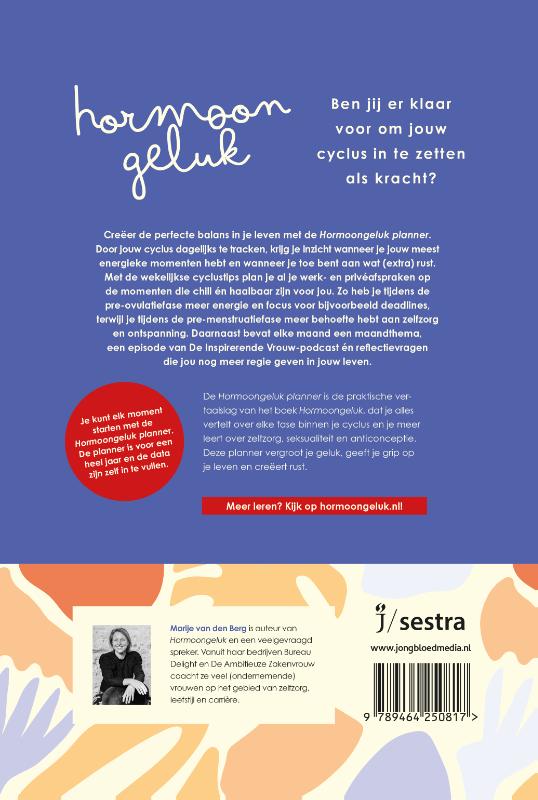 Productafbeelding: achterkant van Hormoongeluk planner