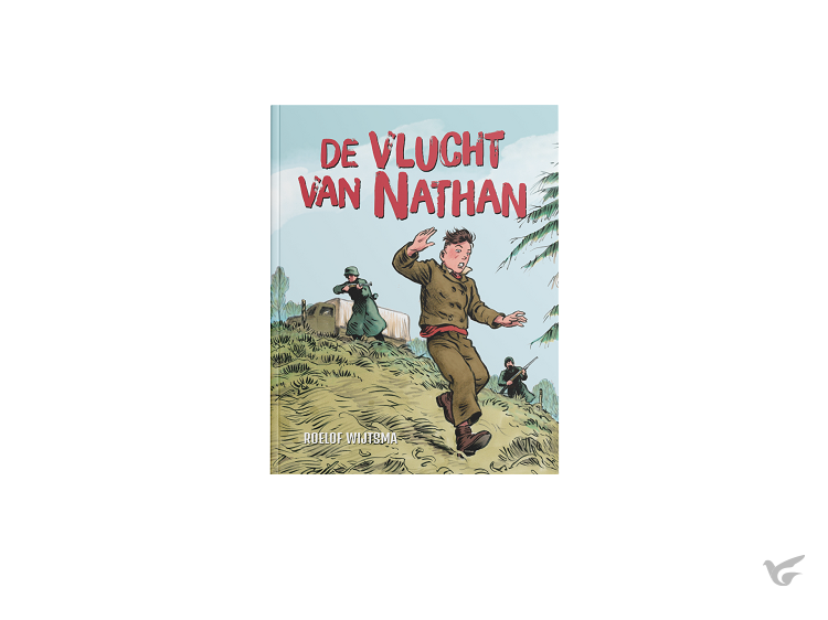 Productafbeelding: voorkant van Vlucht van Nathan - stripboek
