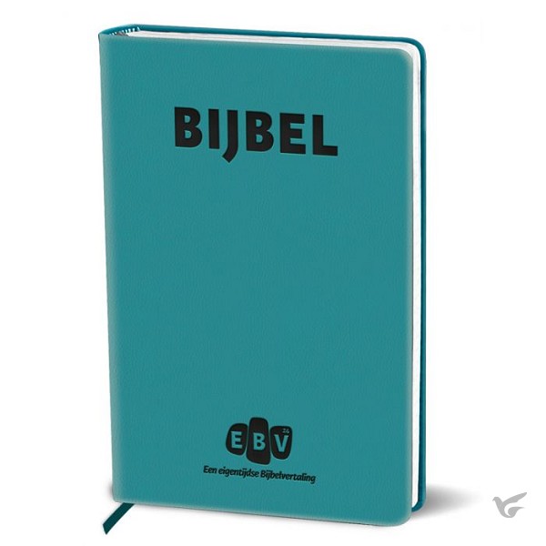 Productafbeelding: voorkant van EBV24 - Luxe turquoise bijbel