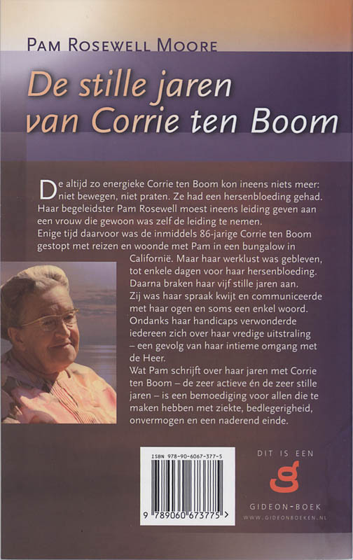 Productafbeelding: achterkant van De stille jaren van Corrie ten Boom