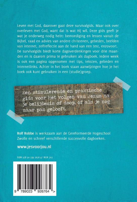 Productafbeelding: achterkant van Overleven met God