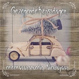 Productafbeelding: voorkant van Kaart gezegende kerstdagen en voorspoedi
