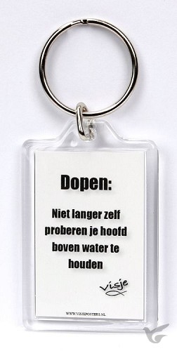 Productafbeelding: voorkant van Sleutelhanger visje dopen niet langer