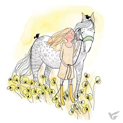 Productafbeelding: voorkant van Wenskaart paard