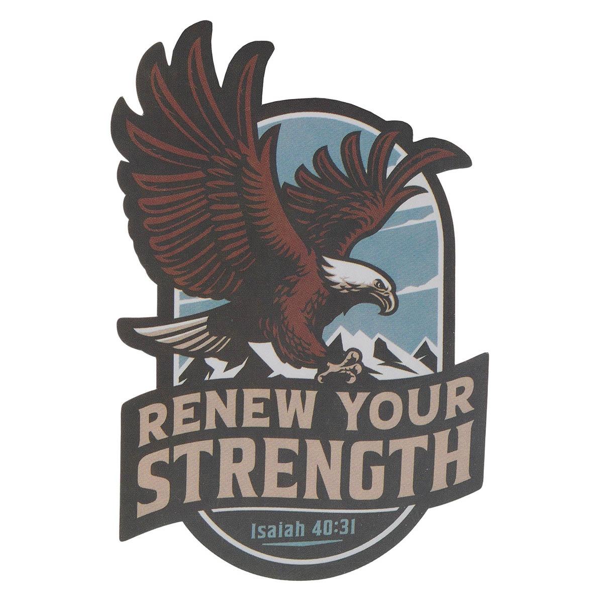 Productafbeelding: voorkant van Renew Your Strength Isa. 40:31 Sticker Vinyl