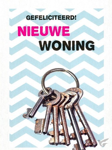 Productafbeelding: voorkant van Kaart gefeliciteerd nieuwe woning