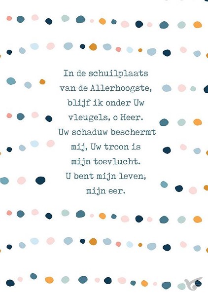 Productafbeelding: voorkant van Wenskaart In de schuilplaats van de Alle