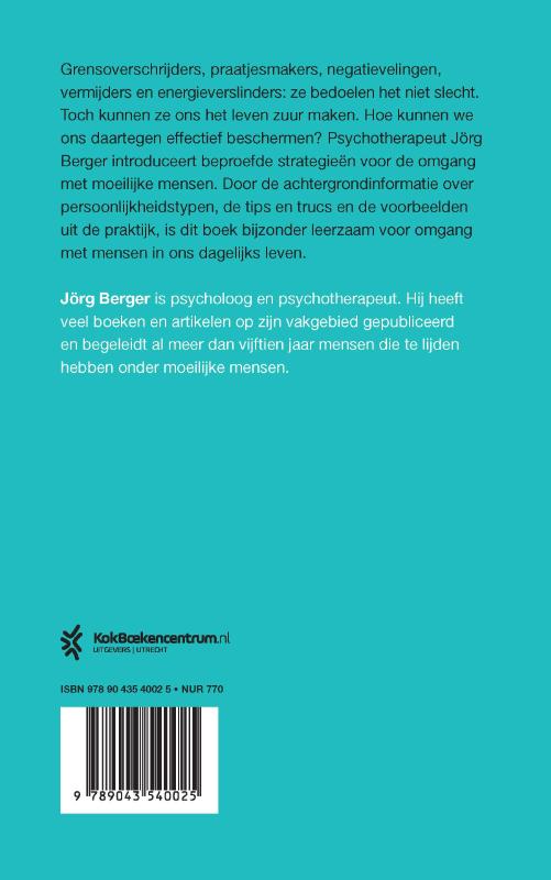 Productafbeelding: achterkant van Hoe overleef ik moeilijke mensen?