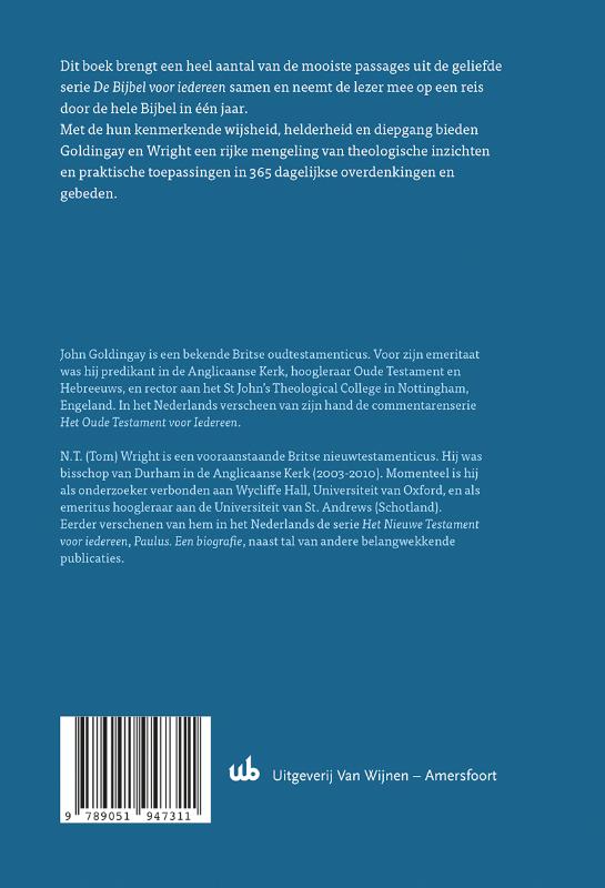 Productafbeelding: achterkant van Dagelijkse overdenkingen