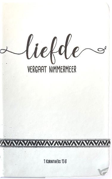 Productafbeelding: voorkant van Liefde vergaat nimmermeer 1 Kor 13:8