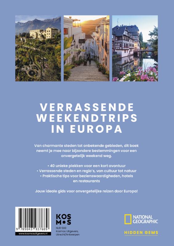 Productafbeelding: achterkant van Weekend Escapes - 40 unieke stedentrips in Europa