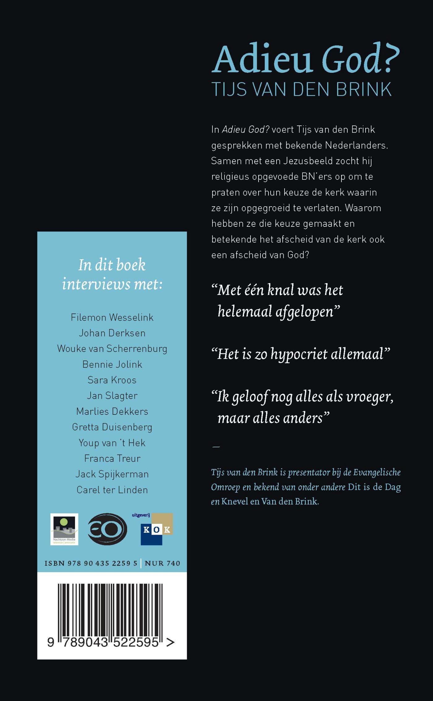 Productafbeelding: achterkant van Adieu God?