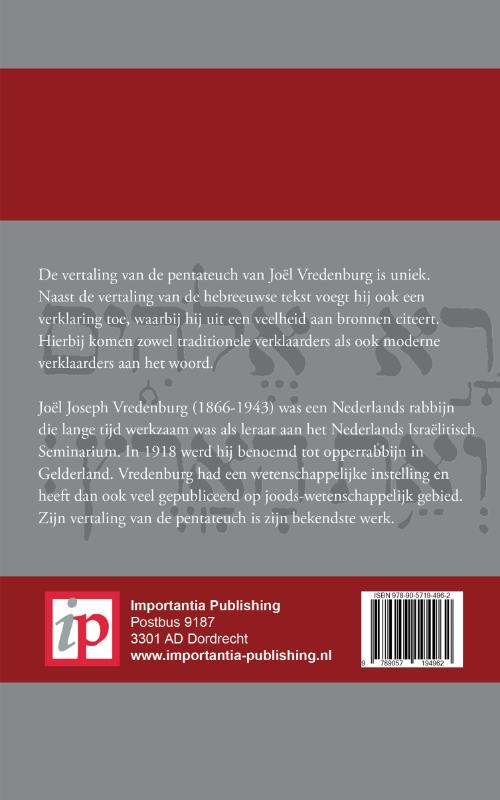 Productafbeelding: achterkant van Deuteronomium