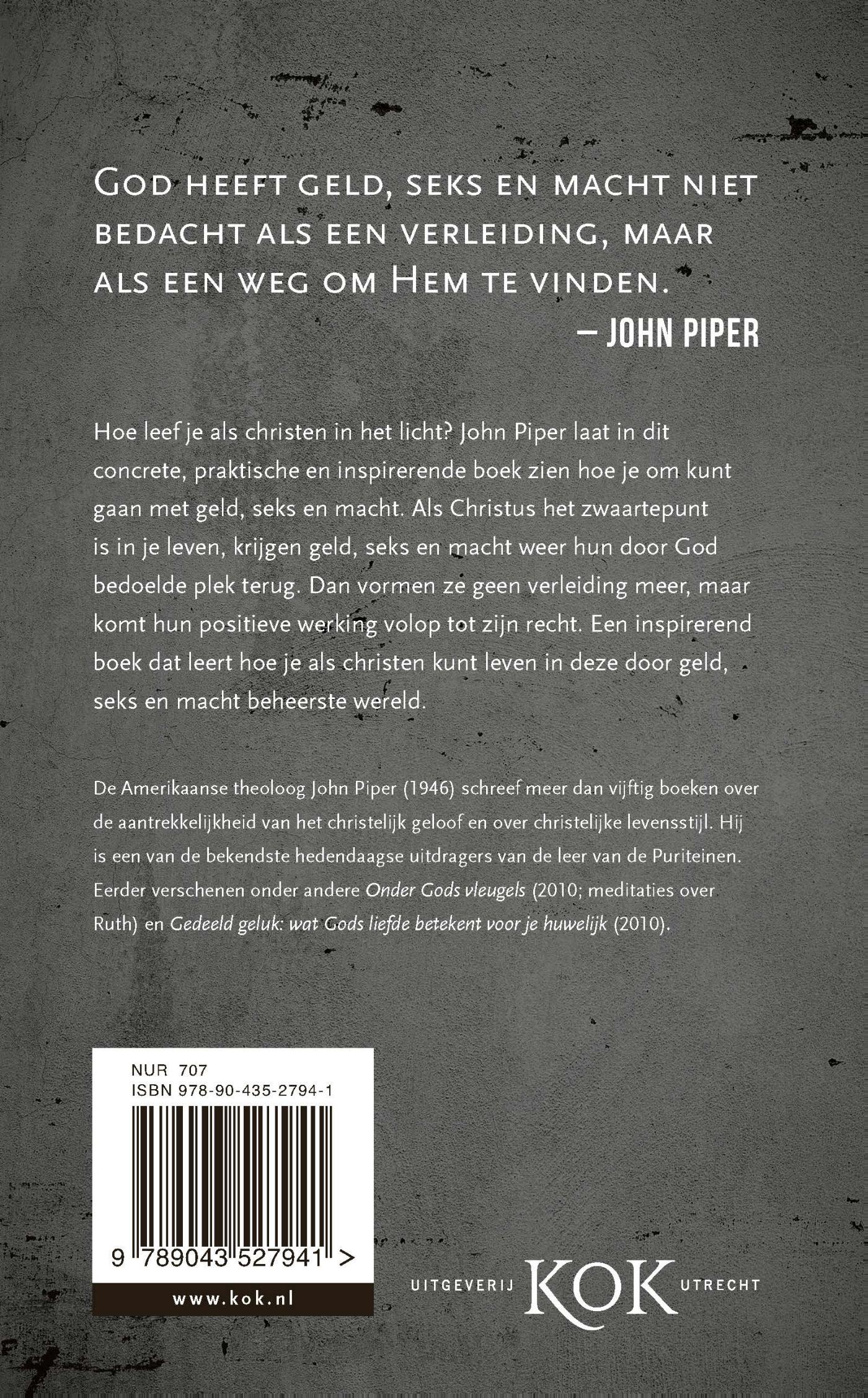 Productafbeelding: achterkant van Geld, seks en macht