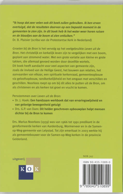 Productafbeelding: achterkant van Groeien bij de Bron